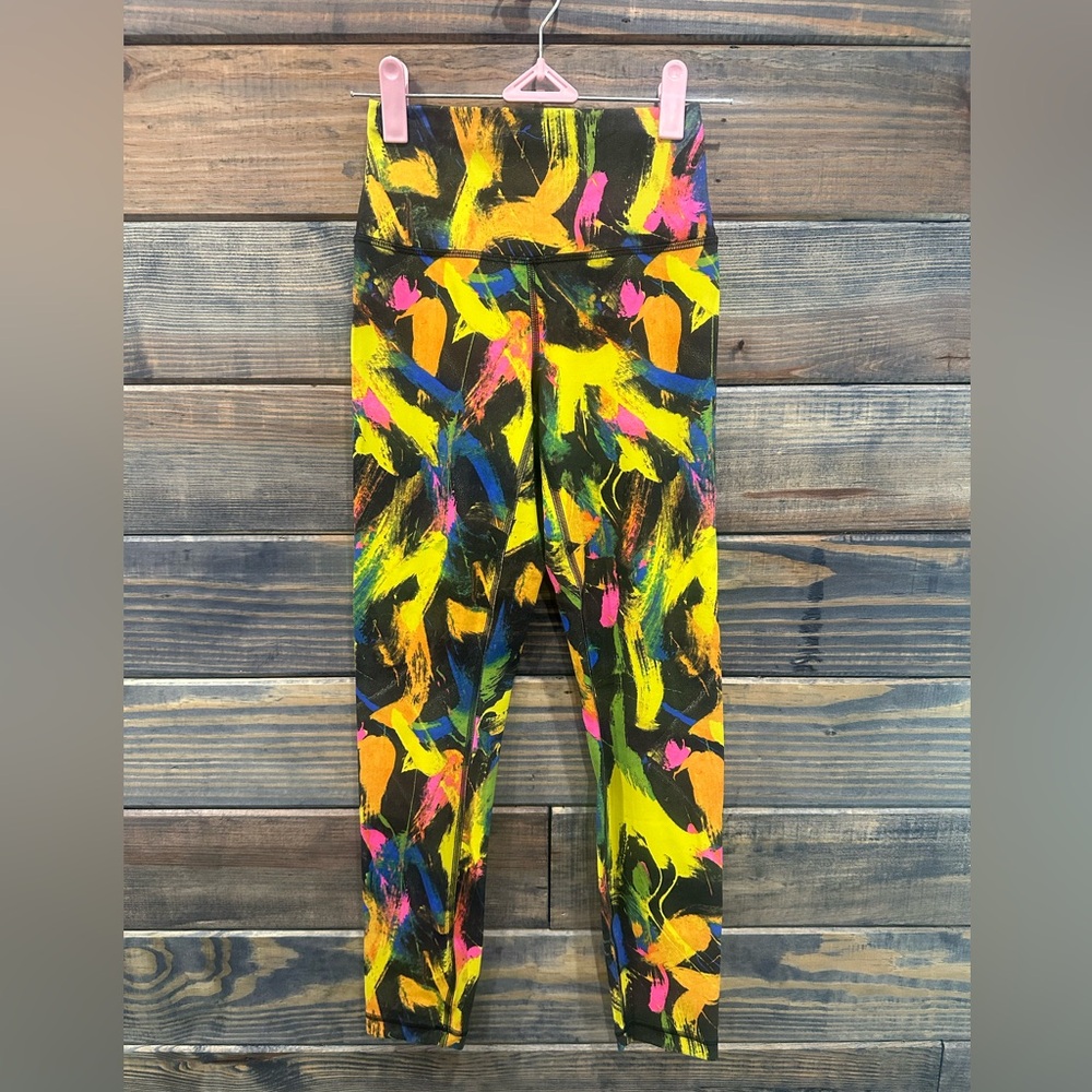 Lululemon Colorful Abstract Print Leggings